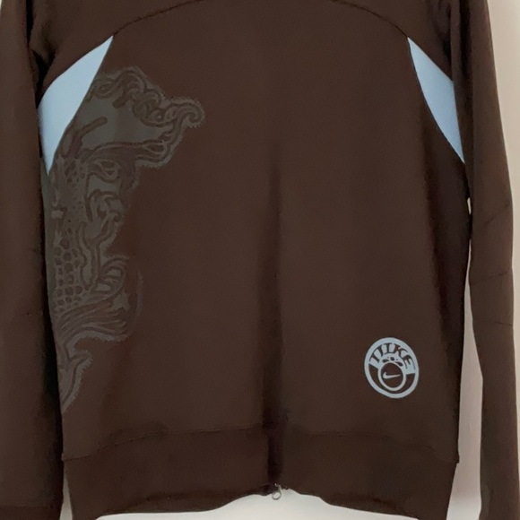 Nike vintage brown/baby blue zip up sweater - Picture 5 of 5